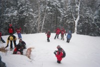 Highlight for Album: National Ski Patrol Eastern Division 2007 Avalanche Level II course